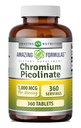 Amazing Formulas Chromium Picolinate 1000 Mcg | Tabletler Tamam | Non-GMO | Gluten Free | Made in USA (1 Pack | 360 Count)