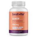 BESTVITE 5HTP 400 mg per Capsule (60 Vejetaryen Capsules) - No Stearates - Vegan - Non GMO - Gluten Free - Ekstra Güçlü 5HTP