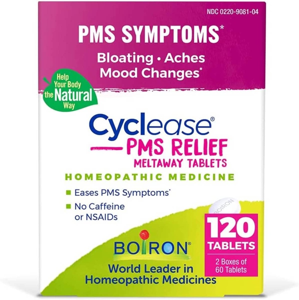 Boiron Cyclease PMS Twin Pack, 120 Tabletler Kont