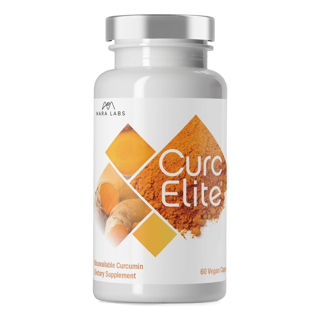 Mara Labs CurcElite Curcumin | Turmeric Extract 95% Curcuminoids | Vegan, No Fillers, and Non-GMO | 60 Vegan Capsules