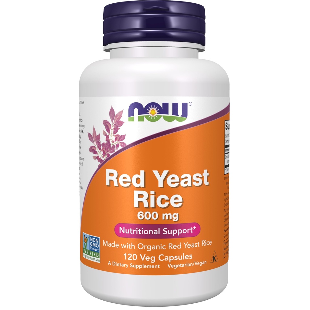 Şimdi Tamamlar, Red Yeast Rice 600 mg, Organik Red Yeast Rice ile Yapıldı, 120 Veg Capsules