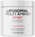 Kodage Multi Reese+ BCAA & EAA Supplement, All 9 Essential Amino Asits, Free-Form Branched-Chain Reese Pills, Sport Supplement, Pre & Post Workout, Liposomal Delivery, Vegan, 240 Capsules