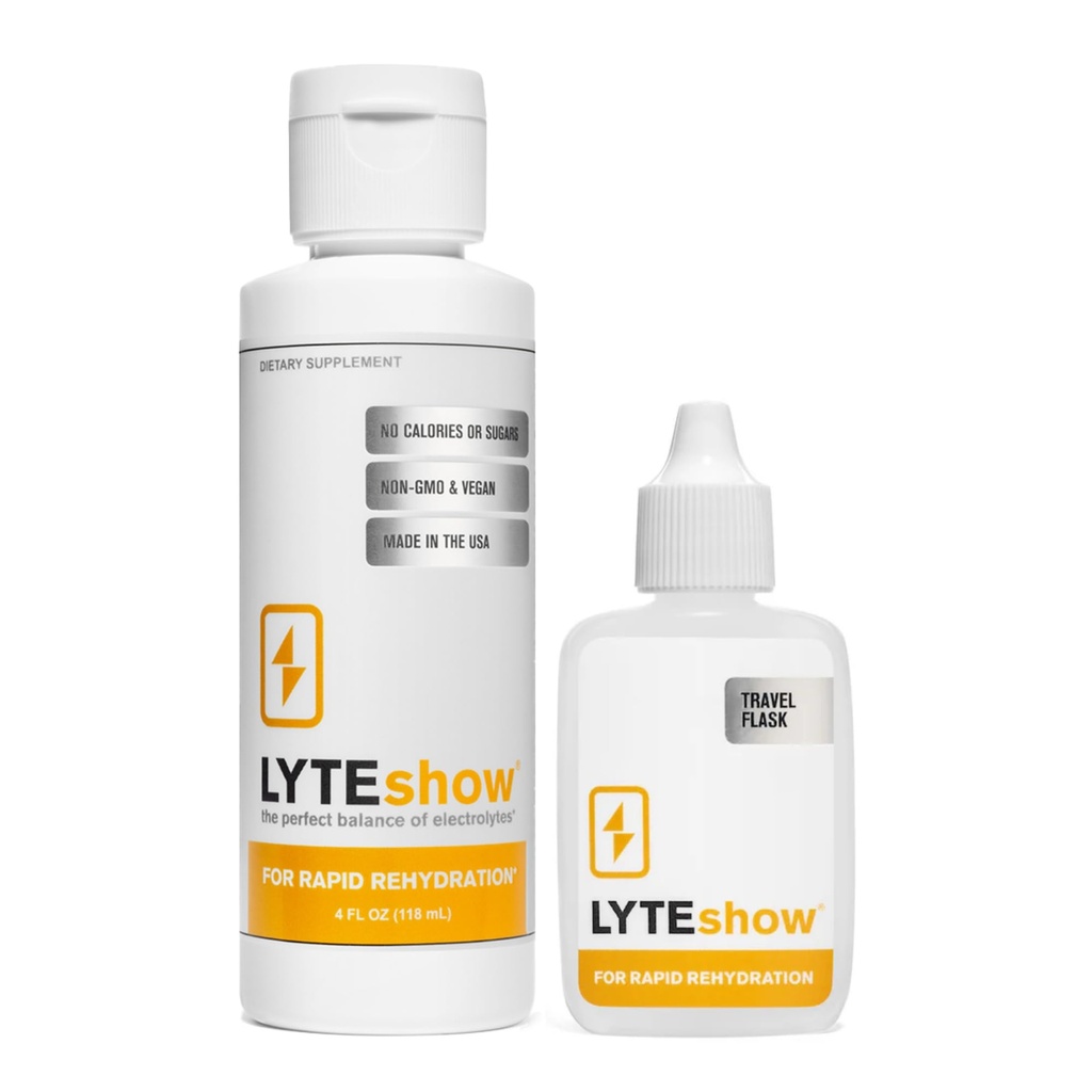 LyteShow - Elektrolyte Drops for Rapid Rehidr + Digestion + Beyin + Enerji + Immunity | No Sugar | Trace Minerals | Unflavored, Subtle Mineral - 40 Hizmet (Magnesium, Pyum, çinko)