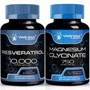 WELLNESS LABSRX Resveratrol Capsules 10000 - Magnezyum Glycinate Capsules