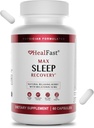 HealFast Doktor Max Sleep Aid with Extra Strength Melatonin 10 mg - Hızlı Deyim - Yetişkinler için Doğal Uyku Yardımları - Melatonin Pills - Herbs, Meratonin Pilleri ve Melatonin - 60 Ct