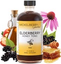 Mickelberry Gardens Elderberry Honey Tonic, Sambucus Syrup, Black Elderberry - Immune Support for Yetişkinler and Kids (8 Ounces)