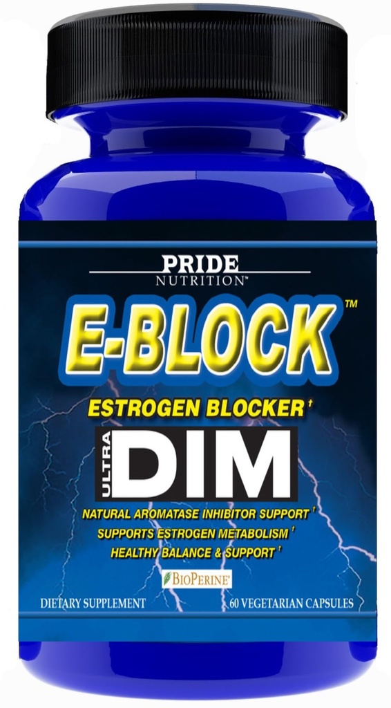 Gurur Beslenme E-Block DIM SupplementMG 700 Ekstra Güçlü Estrogen Bloker | Erkekler ve Kadınlar için Hormon Dengesi | M e n o p a u s e, Acne, Hot Flashes Relief, PCT & P r o s t e support 60 Ct.