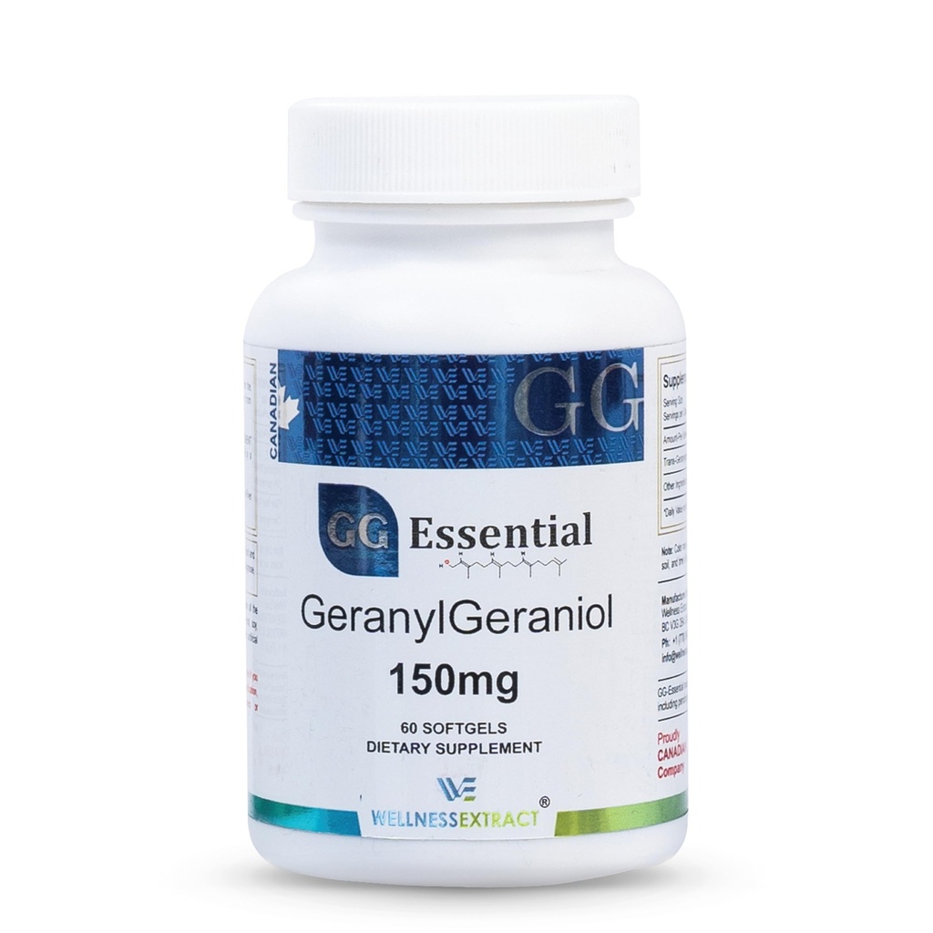 Wellness Extract GG Essential 150mg Plant Derived Dietary Supplement for Statin Users, Cardiovascular Support, Improves Bone Density, Pack of 60 Softgels Capsules 150mg