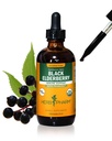 Herb Pharm Immune System Support için Organik Siyah Yaşlı Sıvı Türlemeyi Onayladı, Alkol Özgür Glycerite, 4 Ounce