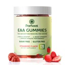 EAA Gummies 120 Gummies (Strawberry), Essential Amino Asitler - Tüm 9 Temel Aminoler (EAA) ve All Branched-Chain Reeses (BCAAs), Non-GMO, Gluten Free, Vegetarian Friendly, Gluten Free, Vegetarian Friendly