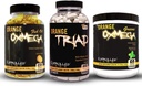 CONTROLLED LABS Sche, Orang Triad, Orange Oximega Greens Spearmint ve 120 Ct Orange Oximega Fish Oil Yumuşakgels