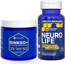 NATURAL STACKS Ginkgo Biloba + NeuroLife Supplement Sche - Supports mental Performance & Brain Longevity* - 120 Total Capsules