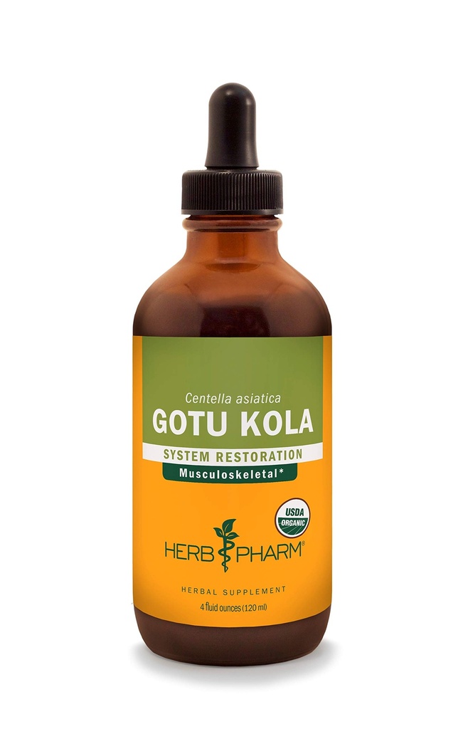 Herbm Pharm, Musculo iskelet Sistem Desteği için Organik Gotu Kola Sıvı Türlemeyi Onayladı - 4 Ounce