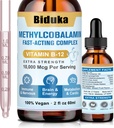 10.000 Telefon Vitamini B12 Sublingual Liquid Drops, Unique Formula with D3, B9 (Folic Acid), Kalsiyum, Destek Enerji, Kalp, Mood, Beyin, Immune System, Vegetarian, Non-GMO & Gluten Free