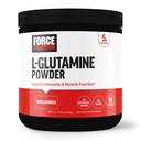FORCE FACTOR L-Glutamine Toz Post Workout Recovery, Muscle Recovery, Sağlıklı Kas Fonksiyonu ve Immunity, 5000 mg/5g Glutamine Supplement, Vegan, Non-GMO, 60 Hizmetler