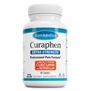 EuroMedica Curaphen Extra Strength - Curcumin & Boswellia Supplement for Health Circulation Support - Turmeric Supplement to Support Commons, Muscle Health & Endorphin Production - 60 Tabletler
