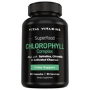 Vital Vitamins Chlorophyll Pills - Body Deodorizing Supplement - Made with Spirulina, Chlorella, Organic Parsley, Mint, & Activated Charcoal - Defeat Odor Naturally - for Women & Men - 60 Capsules