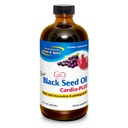 NORTH AMERICAN HERB & SPICE Black Seed Oil Cardio-Plus - 8 fl oz - Muscadine & Pomegranate - Non-GMO - 48 Servisler