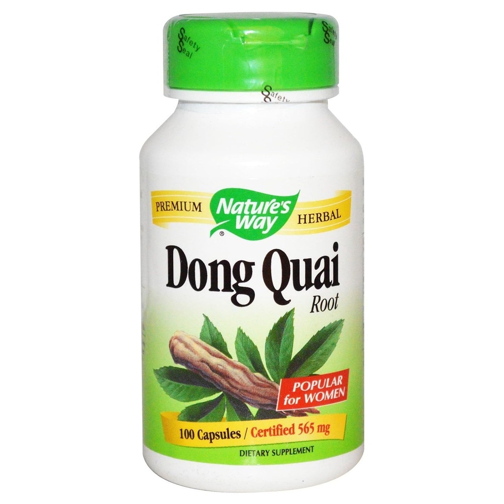 Natures Way Dong Quai Root Capsule, 565 Mg - 100 paket başına - dava başına 3 paket.