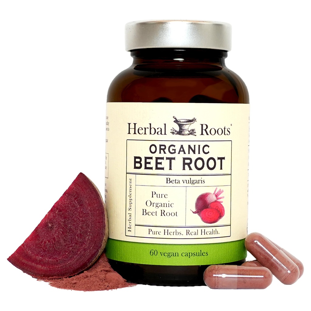 Herbal Roots Organik Arıt Köklü Toz Kapsülleri - hizmet başına 1.500 mg - sertifikalı USDA Organik - Non-GMO - 60 Kont Vegan Capsules