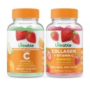 Lifeable Vitamin C 1050 mg + Collagen & Vitamin C, Gummies Sche - Great Tasting, Vitamin Supplement, Gluten Free, GMO Free, Chewable Gummy