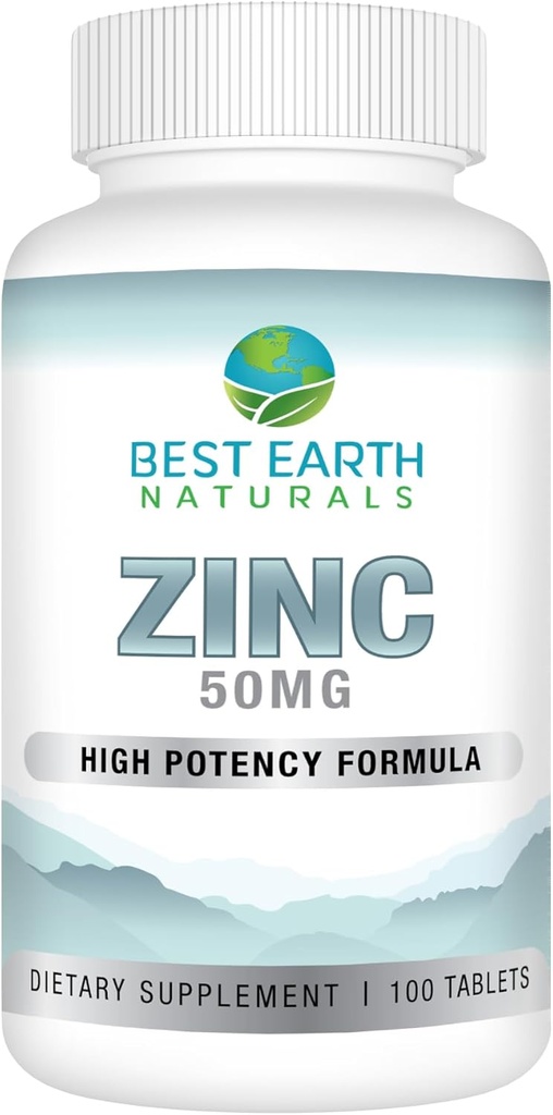 En İyi Dünya Doğalları 50 Mg çinko Supplements - Immune Support Supplement - High Potency Natural Antioksi - 100 Tabletler (100 Day-Supply)