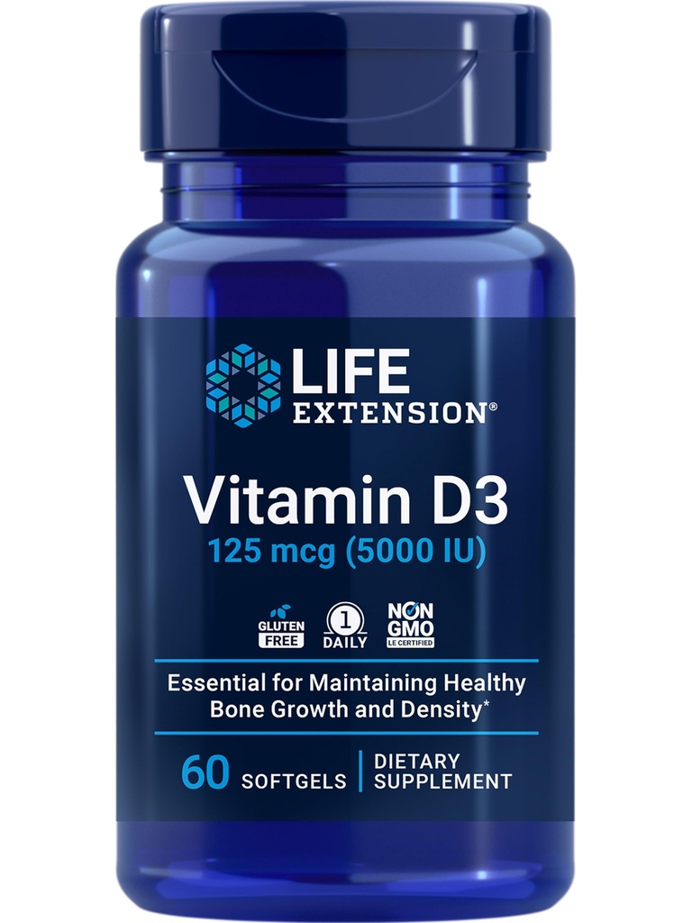 Life Extension Super Selenium Kompleks with Vitamin E Cellular Health Capsules (100 Count) and Vitamin D3 5000 IU Bone & Brain Health Softgels (60 Kont)