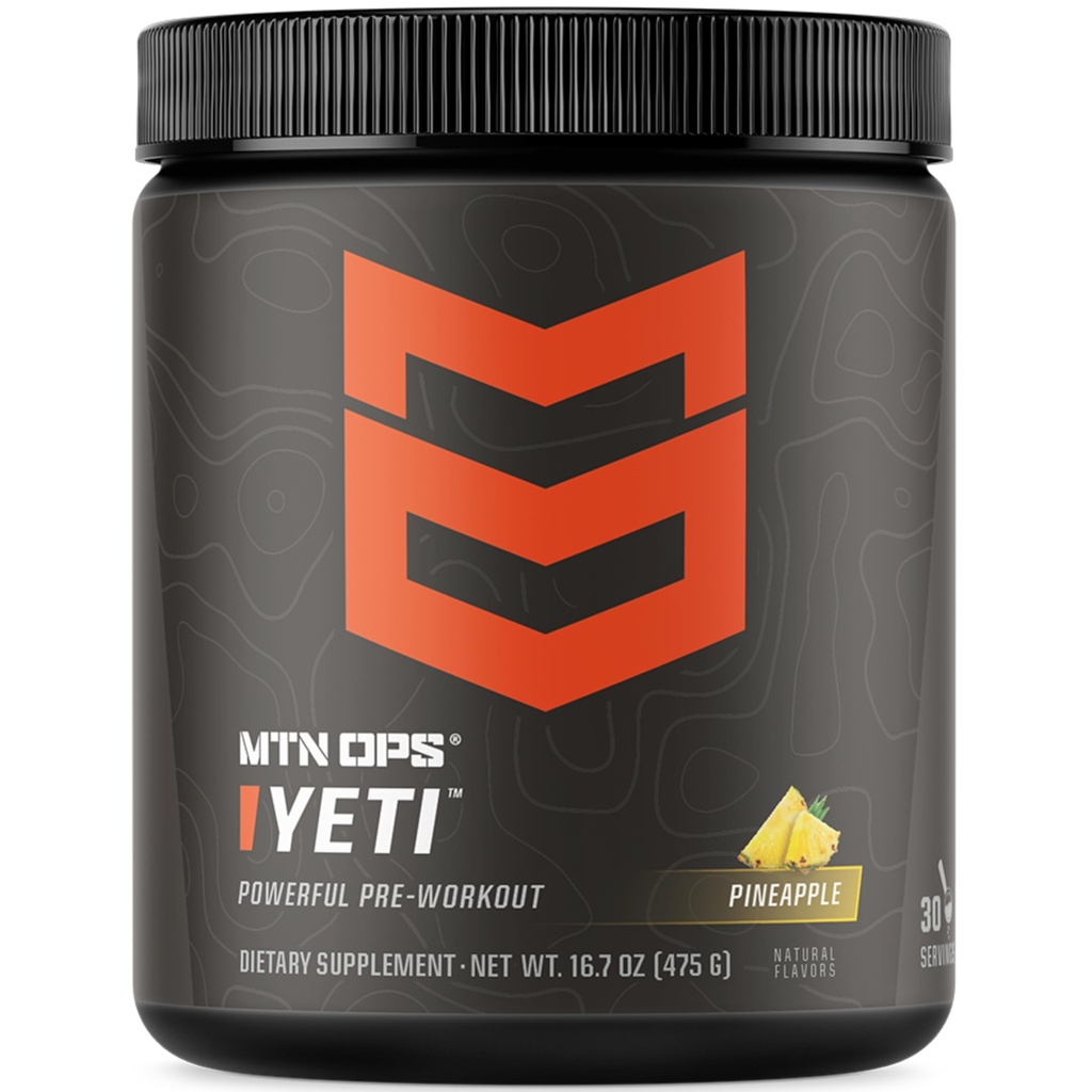 MTN OPS Amai Pre-Workout Toz Enerji Kreatine, 200 mg Caffeine & BCAAs with Beta Alanine, 30-Serving Tub,apple Crush
