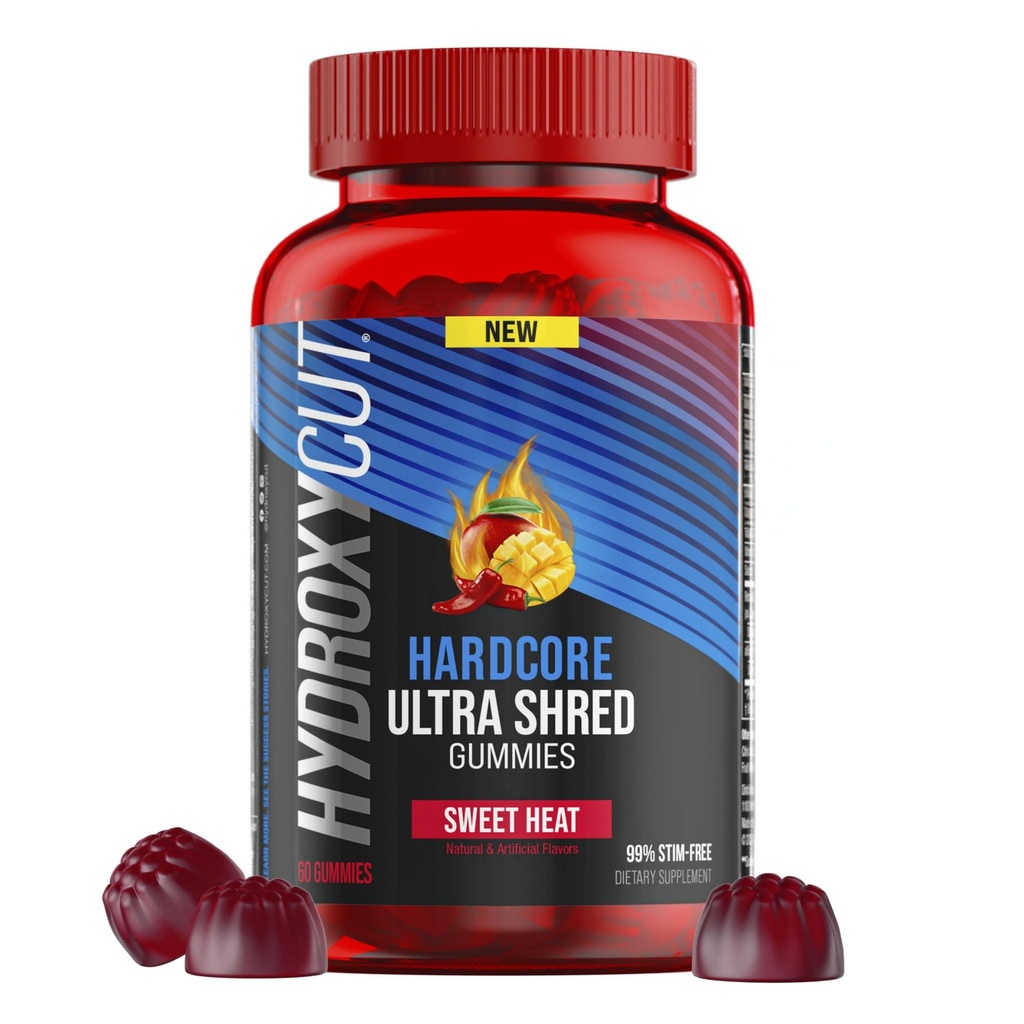 Hidroxycut mastürbasyon Ultra Sched Gummies, Sweet Heat -% 99 Stimt Free - Capsaicin & B Vitaminleri içerir - Kadınlar ve Erkekler için