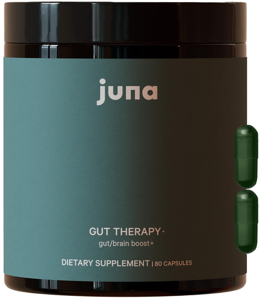 Juna Gut Terapi - Prebiyotik & Probiyotiks ile Gelişmiş Beyin & Sağlık Desteği - Geliştirilmiş Mood, Dikkat & Enerji - Memory, Focus & Spirit Clarity - Yakıt Bilişsel Performans (80 Caps)