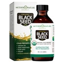 Mother Nature USDA Organic Black Seed Oil, High TQ 2%, Cold Pressed, Unrefined Nigella Sativa, Omega 3 6 9 for Immune, Joint & Heart Support, Hair & Skin, Non-GMO, Glass Bottle (8oz)