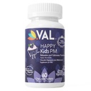 VAL Happy Kids PM | Sleep Support for Kids with Magnezyum, Melatonin, Vitamin B6 & C | Sugar-Free Chewable | Blueberry Yogurt Flavor | Non-GMO, Gluten-Free | 60 Tablet |