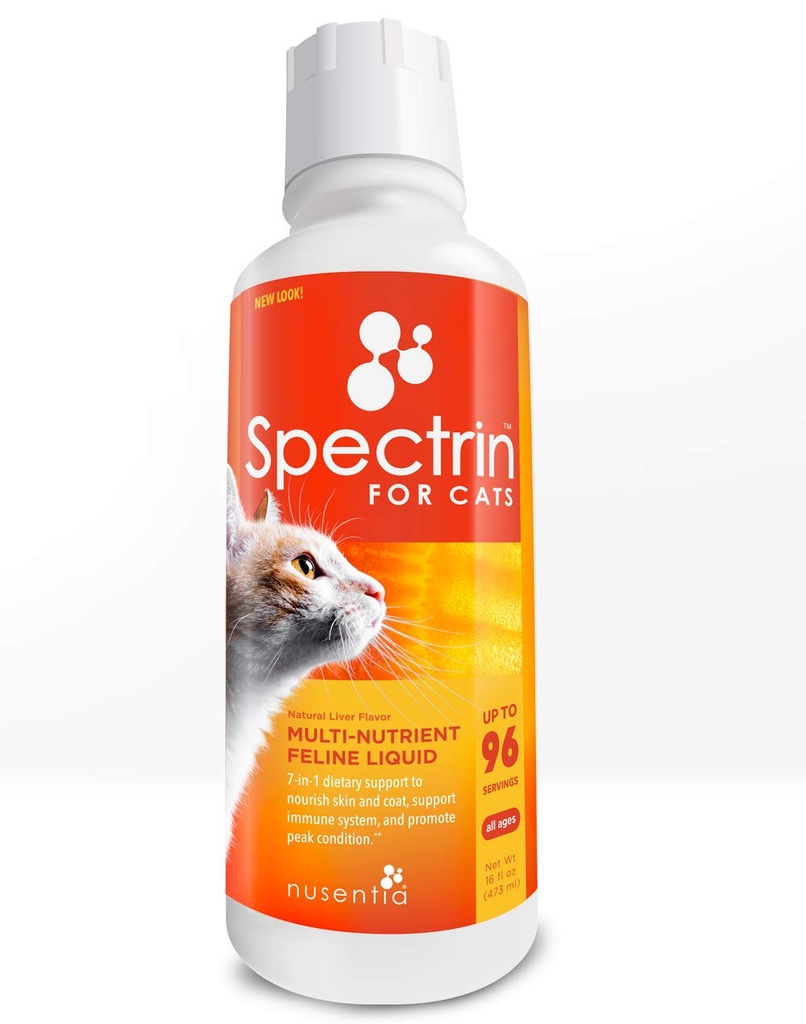 Kedi Vitaminleri - 16 OZ - Kediler için Sıvı Vitamin ve Antioksi Supplement - 96 doz