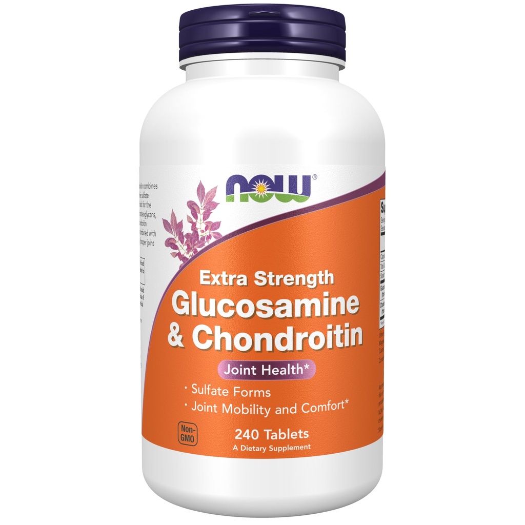 Şimdi Gıdalar Tamamlıyor, Glucosamine & Chondroitin Ekstra Kuvvet, Sulfate Forms, 240 Tablet
