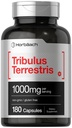 Horbaach Tribulus Terrestris for Men | 1000 mg | 180 Capsules | Ekstraksiyon Supplement | Non-GMO ve Gluten Free