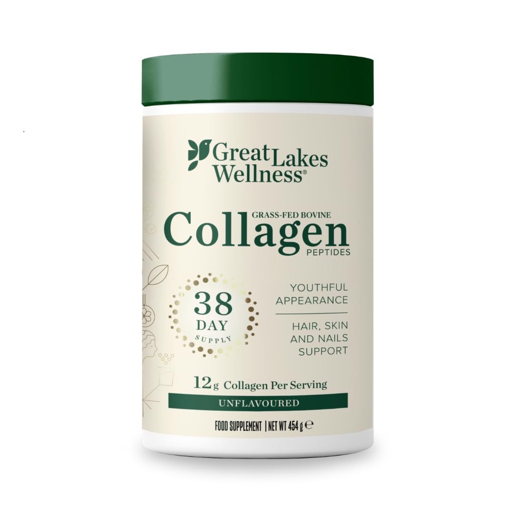 Büyük Göller Gelatin, Collagen Hydrolysate, Pasture-Rad Grass-Fed, Non GMO (4 Cans of 16 Ounces)