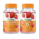 Lifeable Collagen & Vitamin C + Vitamin D 5000 IU, Gummies Sche - Great Tasting, Vitamin Supplement, Gluten Free, GMO Free, Chewable Gummy
