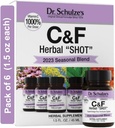 Dr. Schulze'nin Herbal Shot | Organik Tür | Gluten-Free & Non-GMO for Immune System Support | Total 9 Fl. Oz. | 6 Hizmet