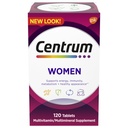 Kadınlar için Centrum Multivitamin, Demir, Vitamin D3, B Vitaminleri ve Antioksit Vitaminleri C ve E, Gluten Free, Non-GMO Malzemeler - 120