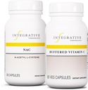 Allive Treatments Sche with Buffered Vitamin C Capsules 1000 mg, 60 Vegan Capsules & NAC, 60 Capsules - Immune Supplement with Antioxy Support* - Support Respiratory & Lung Function*