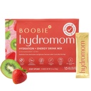 Boobie Hydromom Superfood Electrolyte Drink Mix, Strawberry Kiwi | Enerji ve Hydration Boost for Mamas | On-The-Go & Travel Essentials for Gebelik, Lactation, & Beyond, 15 Packets
