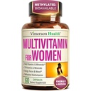 Enerji, Focus ve Immune Health için Medeniyetli Vitaminler ve Chelated Mineralleri ile Kadınlar için Multivitaminler - Premium Daily Womens Multivitamins & Multiminerals - 60 Capsules