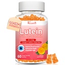 Lutein ve Zeaxanthin Supplements Gummies, Advanced Eye Vitamin Supplement with Bilberry, Saffron, Grape Seed, Omega 3 for Macular Health, Kuru Eye, Visual Function - Orange Flavor, 60 Kont