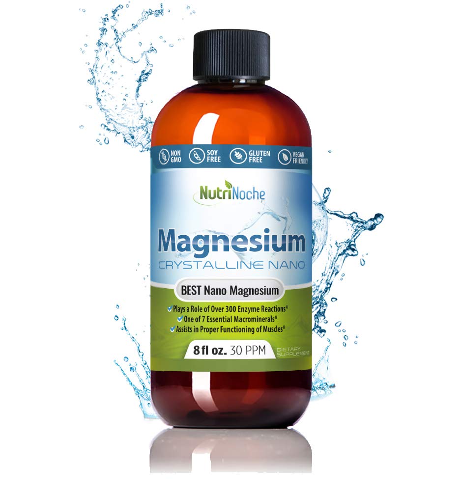 NutriNoche tarafından sıvı -% 99.99 Ultra Pure Crystalline Nano Drops maksimum Aborpsiyon ve Bioavailability - Magnezyum Glycinate Liquid Alternative - Supports Sleep Calm Energy Muscles Nerves