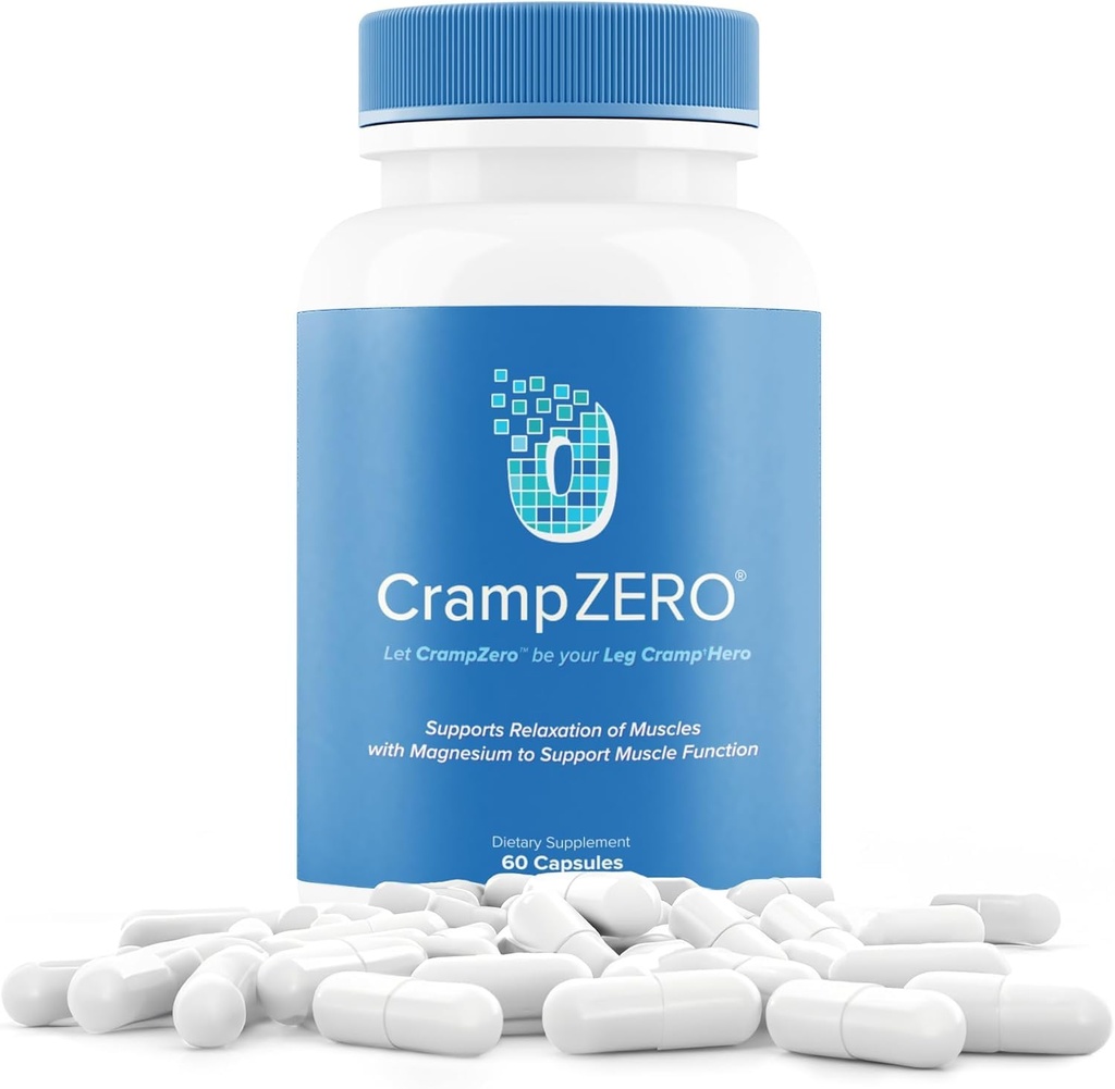 Gecede Leg Cramps için Magnezyum - Pyumyumyum Magnezyum Eksi ve Vitamin D3, Destekler Kas Rahatlama ve Fonksiyonlar, Night Leg Cramps Relief, 60 Capsules