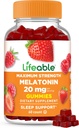 Lifeable Melatonin 20 mg Gummies | Great Tasting Sleep Supplement for Yetişkinler | May Help Falling and stay Asleep | Vegetarian Sleep Gummies for Yetişkinler, Men, Women | 60 Melatonin Gummies 20mg
