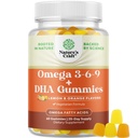 Vejetaryen Omega 3 Yetişkinler için Gummies - Vejetaryen Omega 3 6 9 DHA Gummies for Brain Bone and Heart Health and Joint Support - Burpless Halal Balık Ücretsiz Plant Temel Tamam Erkekler Kadınlar