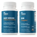 Dr. Tobias Deep Immune Probiyotiks & Prebiyotiks and DIM Complex, Supports Digestive Health, Gut Immune Function, Hormon Balance for Women & Men