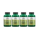 Swanson Aktif Charcoal - Doğal Supplement Sağlıklı Absorpsiyon Destekleme - Bowel Düzenliliği Korumaya Yardım - (120 Capsules, 520 mg per Service) 4 Pack