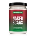 NAKED Cherry Lime BCAAs Amino Asits Toz,% 100 Pure 2:1 Formula, Vegan Branşlı Zincir süzdü Tüm Doğal BCAA Toz Tamamı - 501 Grams, 34 Hizmetler